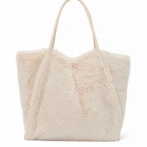 Victorias Secret Fuzzy Tote- Brand new IVORY